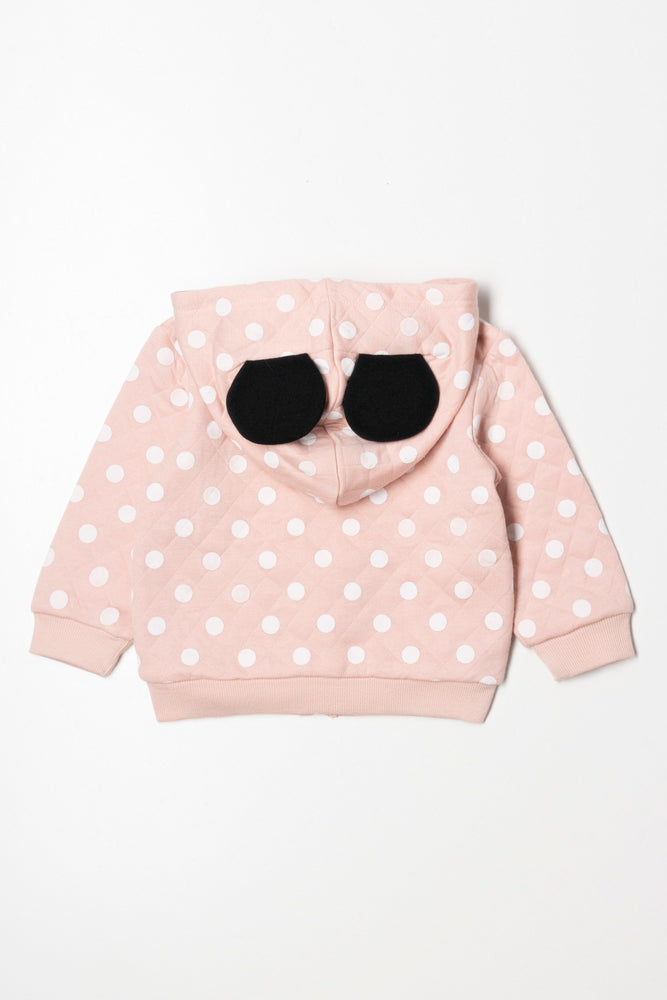 Minnie Mouse Zip Through Tracktop Pink (2)
