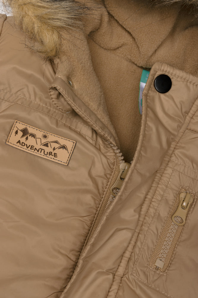 Hooded Parka Jacket Natural (1)