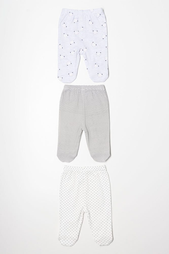 3 Pack Leggings Grey (4)