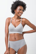3 Pack Seam-Free Briefs Black, Grey And White