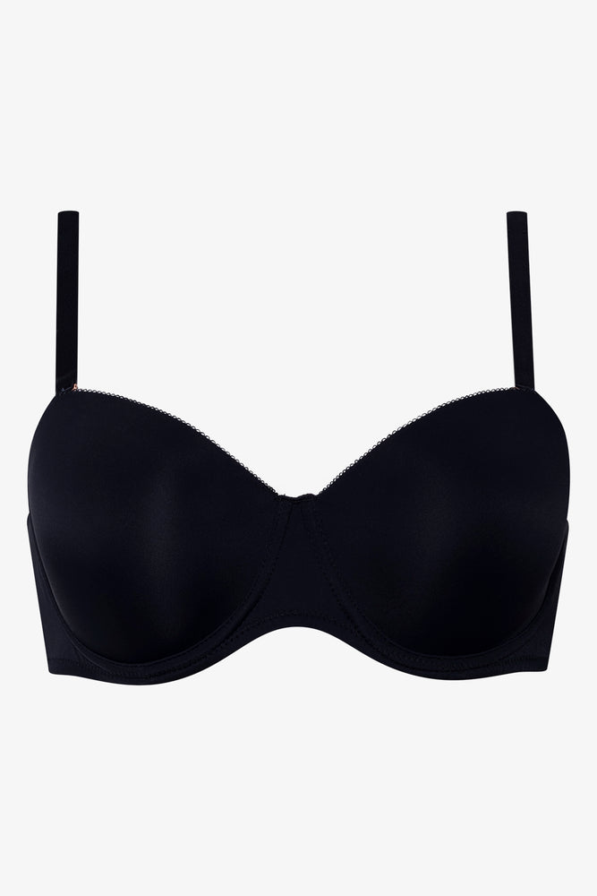 2 Pack Multiway Bras Small Black And Natural