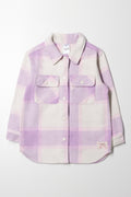 Peppa Pig Check Shacket Purple
