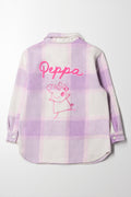 Peppa Pig Check Shacket Purple (3)