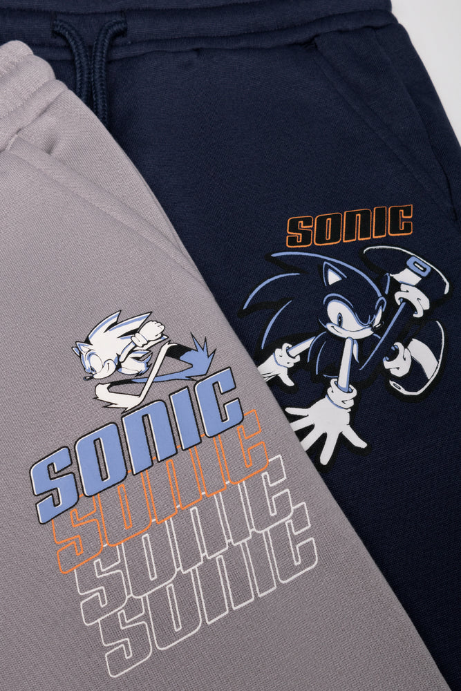 Sonic 2 Pack Trackpants Navy And Grey