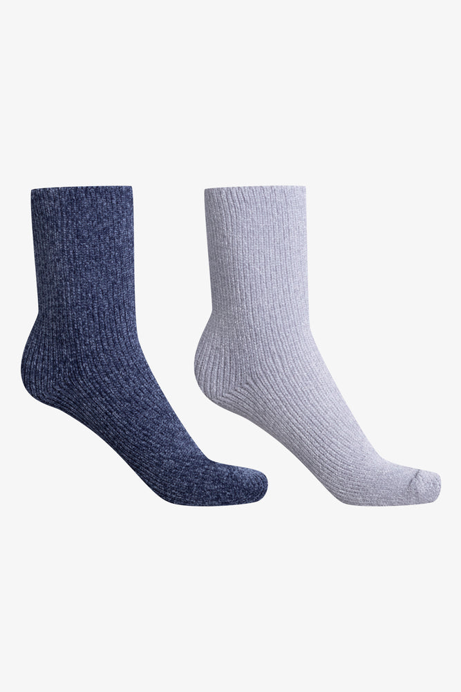 2 Pack Socks Blue & Grey