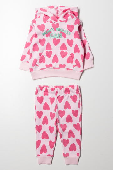 Heart Tracksuit Pink