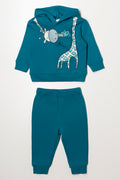 Giraffe Hooded Tracksuit Green