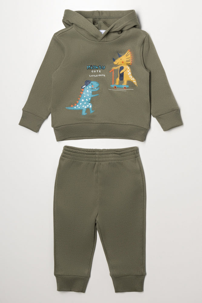 Dinosaur Tracksuit Green