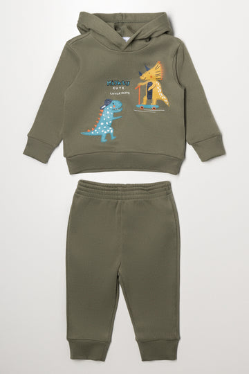 Dinosaur Tracksuit Green
