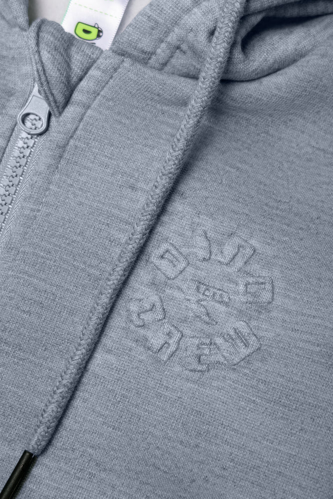 Zip Through Hooded Tracktop Grey