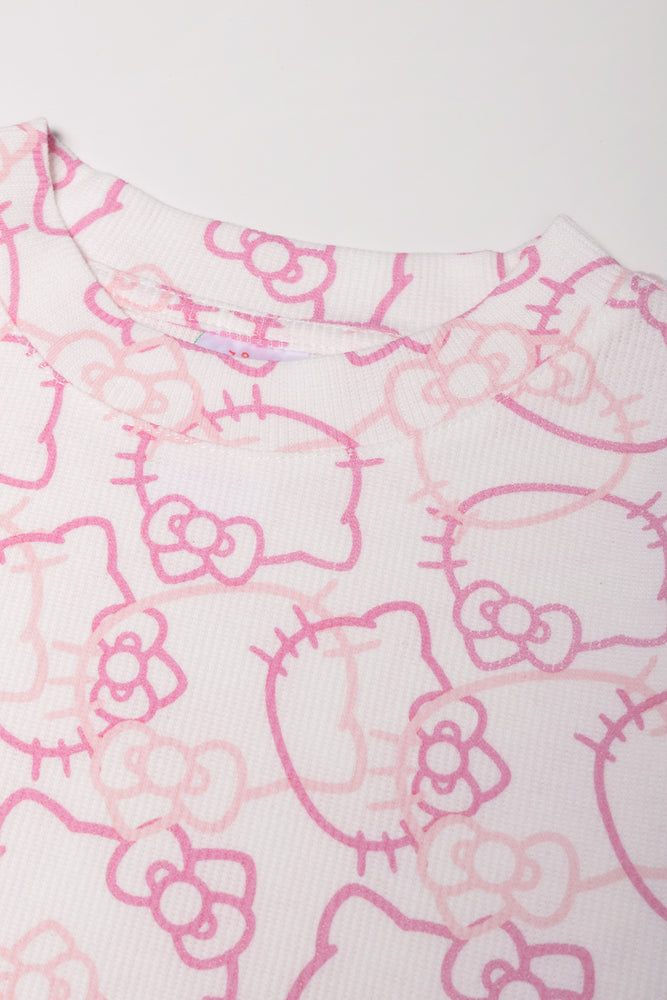 Hello Kitty Dungaree Set Pink (3)