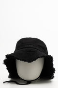 Frayed Bucket Hat Black