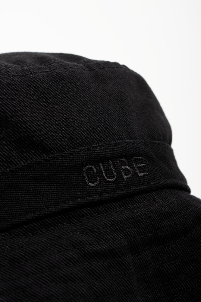 Frayed Bucket Hat Black (2)