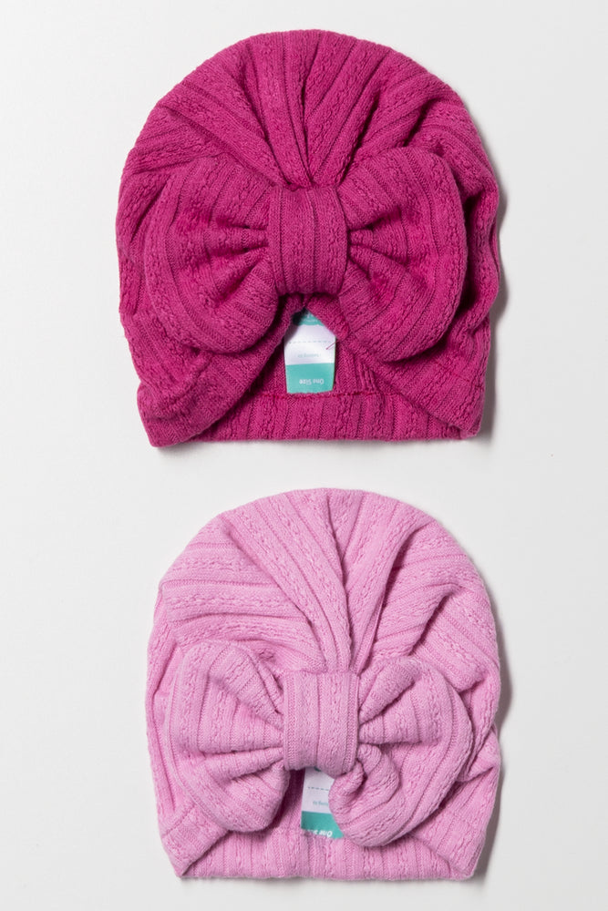 2 Pack Turbans Purple