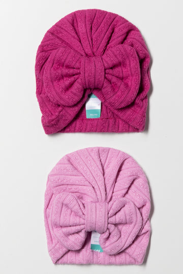 2 Pack Turbans Purple