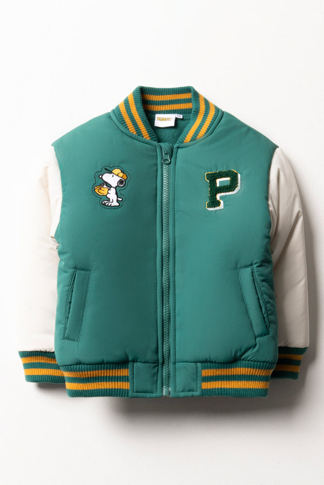 Snoopy Bomber Jacket Green
