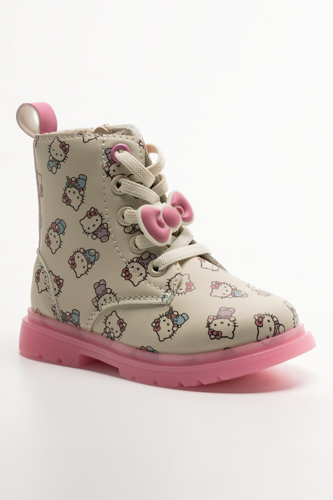 Hello Kitty Light Up Boots Cream (1)