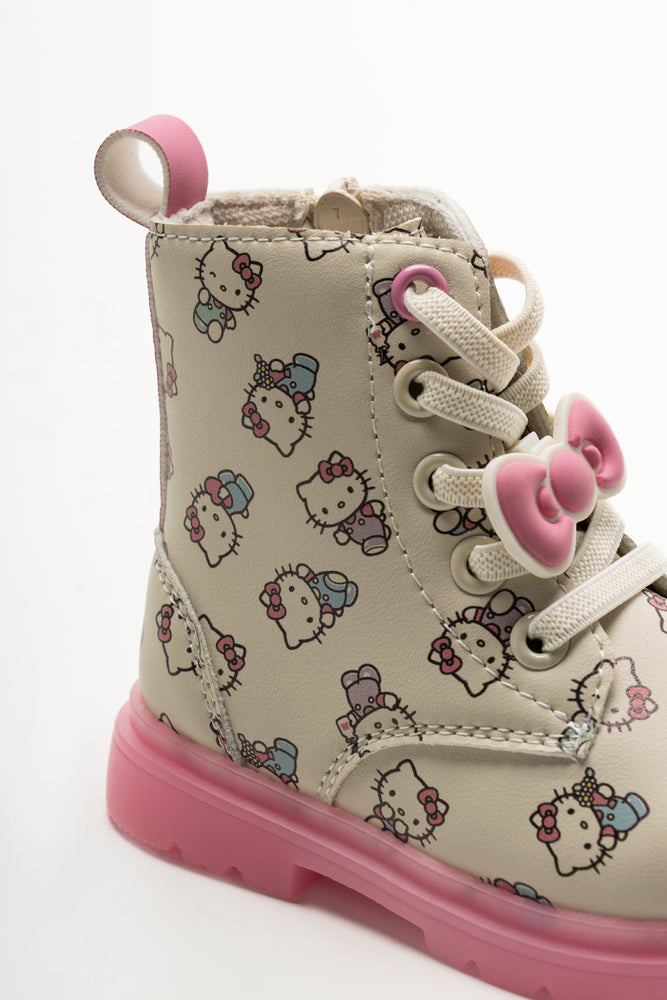 Hello Kitty Light Up Boots Cream (2)