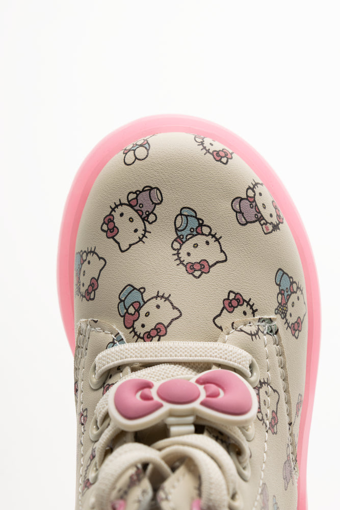 Hello Kitty Light Up Boots Cream (4)