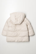 Hooded Puffer Coat Natural (2)