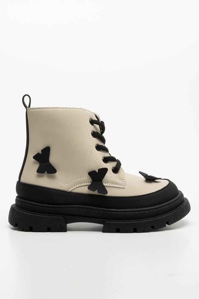 Lace Up Boots Natural (1)