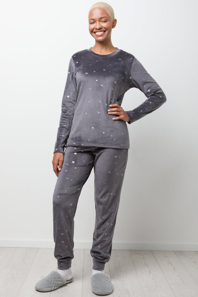 Fleece Pyjamas Dark Grey