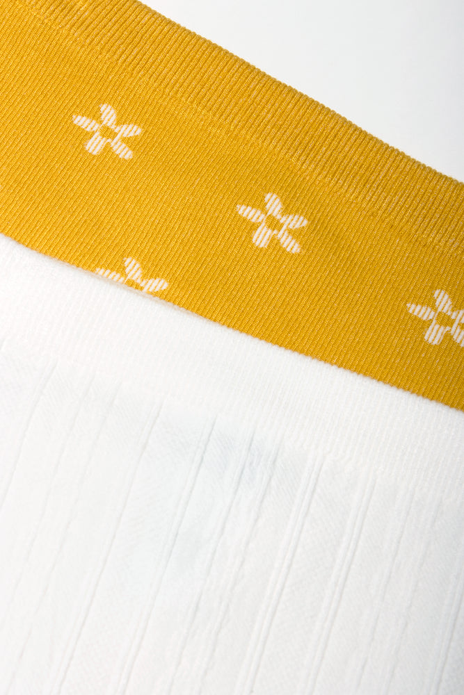2 Pack Leggings Yellow And Cream