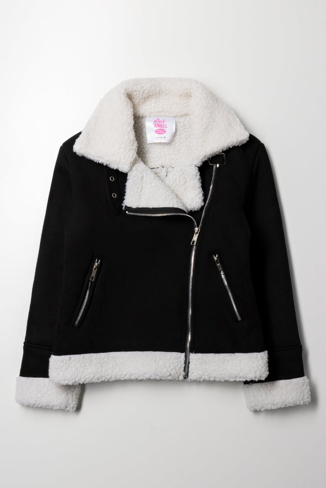 Sherpa Suede Aviator Black
