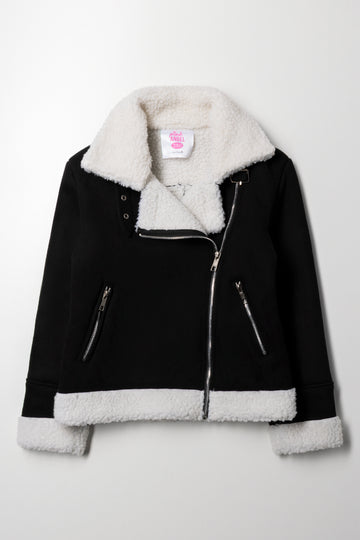 Sherpa Suede Aviator Black