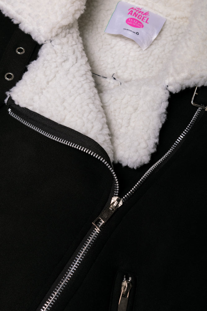Sherpa Suede Aviator Black