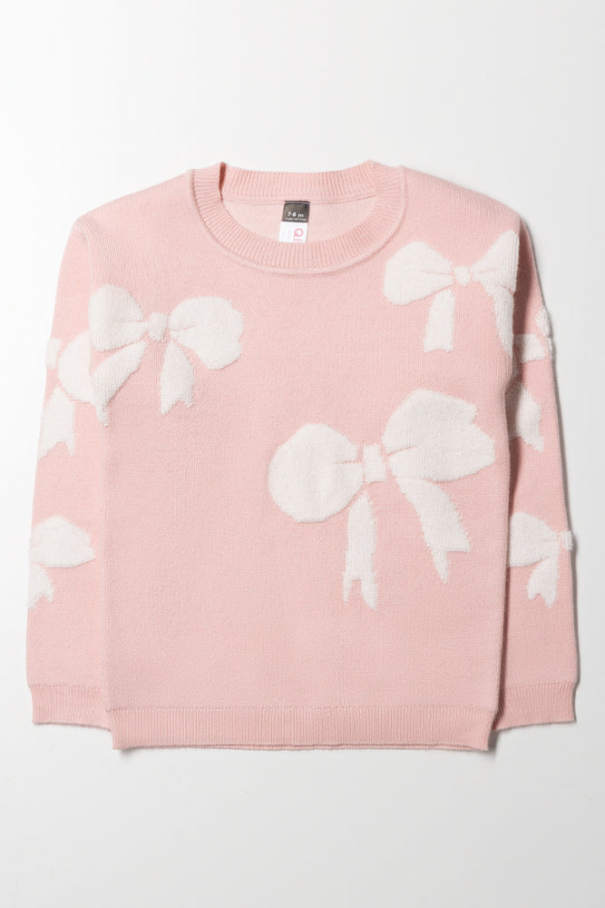 Bow Jersey Light Pink