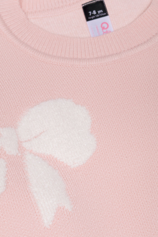 Bow Jersey Light Pink