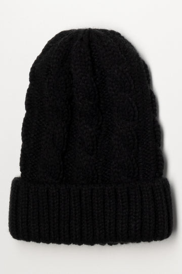 Chunky Knit Beanie Black