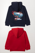 2 Pack Hoodies Navy And Red (4)