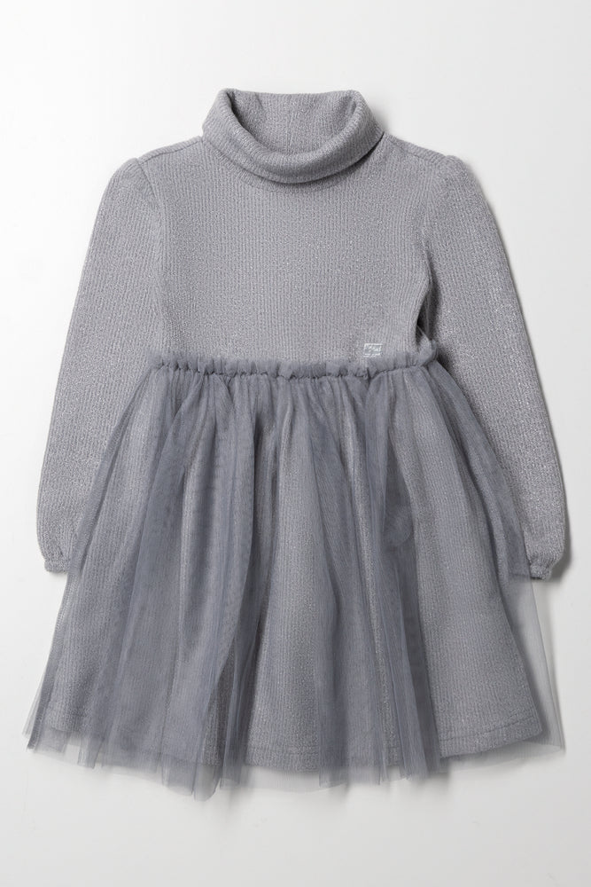 Turtleneck Dress Grey