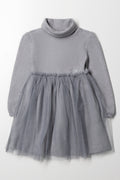 Turtleneck Dress Grey