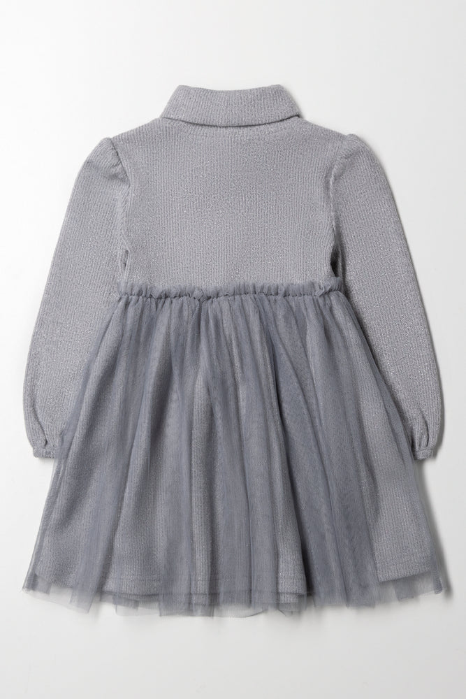 Turtleneck Dress Grey (2)