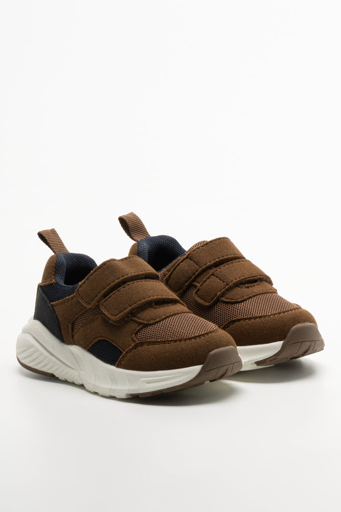 Velcro Trainers Tan