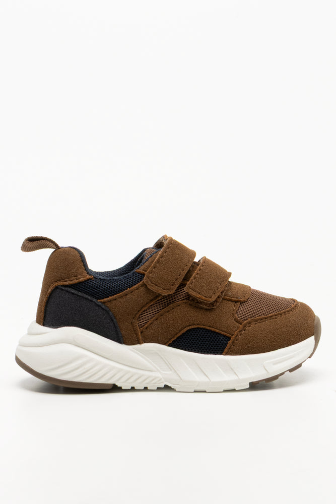 Velcro Trainers Tan