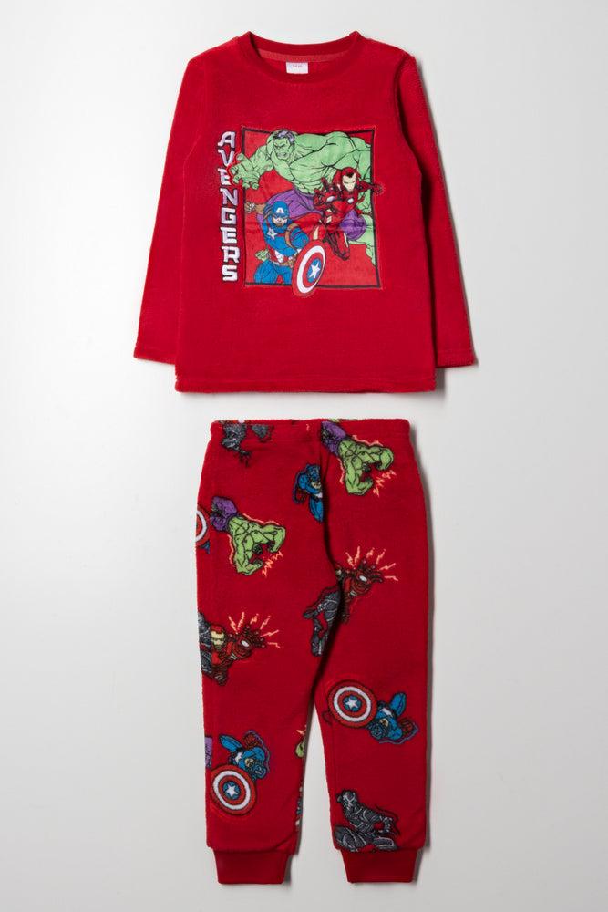 Avengers Long Sleeve Pyjamas Red