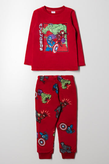 Avengers Long Sleeve Pyjamas Red