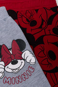 Minnie Mouse 2 Pack Trackpants Grey And Red (1)