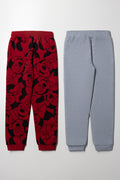 Minnie Mouse 2 Pack Trackpants Grey And Red (2)