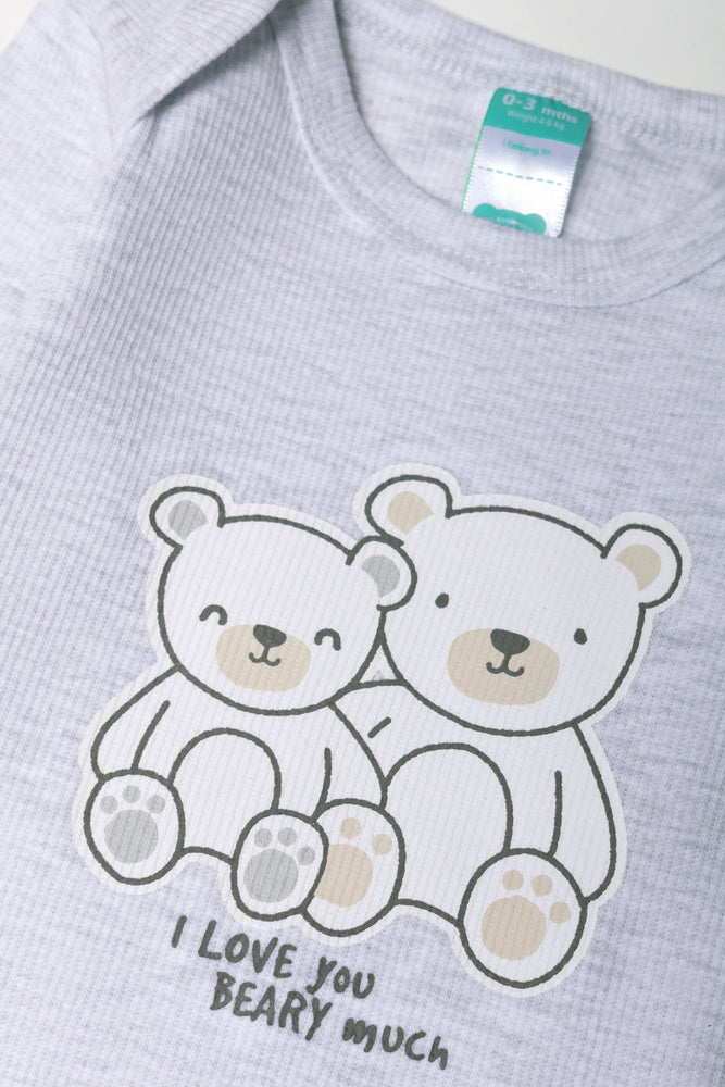 3 Piece Bear Set Grey (2)