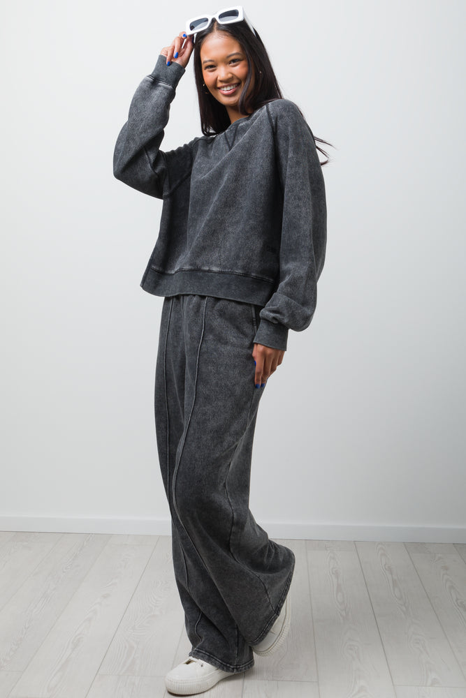 Crew Neck Top Dark Grey (1)