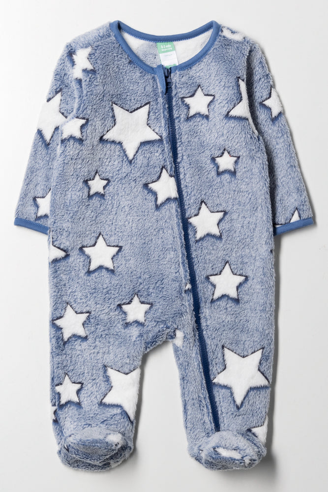Embossed Babygrow Navy