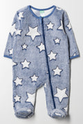 Embossed Babygrow Navy