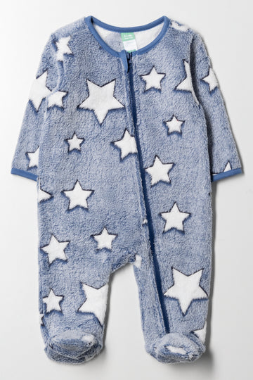 Embossed Babygrow Navy