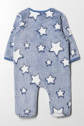 Embossed Babygrow Navy (3)