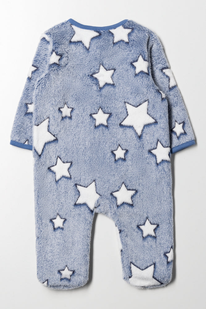 Embossed Babygrow Navy (3)